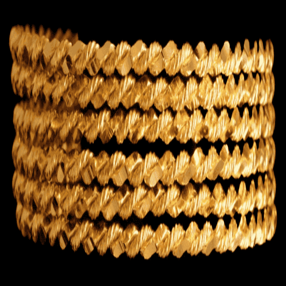21K Gold Bangle Set (XL)